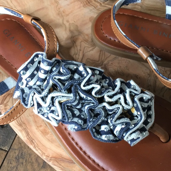 GIANNI BINI Flat Sandals Size 7.5 - Picture 2 of 5